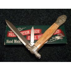 Parker Cut. Co. Hand Made Japan Bone EK-8 Folding Lockback Bowie Knife - NIB Parker Cut. Co. Hand Made Japan Bone EK-8 Folding Lockback Bowie Knife - NIB