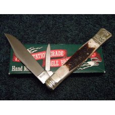 Parker Cut. Co. Hand Made Japan Bone EK-14 2 Blade Folding Bowie Knife - NIB
