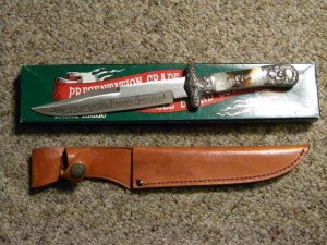 Parker Cut. Co. Hand Made Japan Bone EK-11 Manson Bowie Knife - NIB