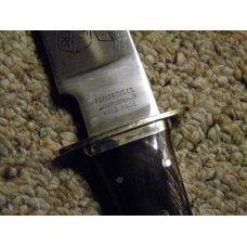 Parker Cut. Co. Hand Made Japan Horn EK-9 G. Woodhead Horse Pommel Bowie Knife - NIB Parker Cut. Co. Hand Made Japan Horn EK-9 G. Woodhead Horse Pommel Bowie Knife - NIB