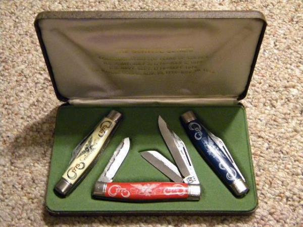 Parker Bicentennial Commemorative The Service Series 1775-1975 Army-Navy-Marines - Imperial Schrade