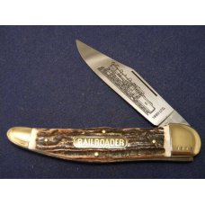 Boker Solingen Germany 1980 LTD. Stag Railroader Folding Hunter Knife - NIB Boker Solingen Germany 1980 LTD. Stag Railroader Folding Hunter Knife - NIB