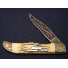 Case XX Stainless USA 4 Dot (1976) Stag 5165 The American Spirit Bicentennial Folding Hunter Knife Case XX Stainless USA 4 Dot (1976) Stag 5165 The American Spirit Bicentennial Folding Hunter Knife