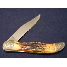 Case XX Stainless USA 4 Dot (1976) Stag 5165 The American Spirit Bicentennial Folding Hunter Knife Case XX Stainless USA 4 Dot (1976) Stag 5165 The American Spirit Bicentennial Folding Hunter Knife
