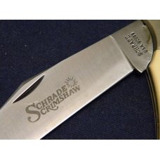 Schrade USA SC500 Buffalo Scrimshaw Folding Hunter Linerlock Knife c.1998 - NIB Schrade USA SC500 Buffalo Scrimshaw Folding Hunter Linerlock Knife c.1998 - NIB