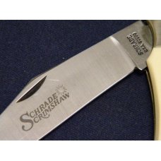 Schrade USA SC500 Deer Scrimshaw Folding Hunter Linerlock Knife c.1980's - NIB Schrade USA SC500 Deer Scrimshaw Folding Hunter Linerlock Knife c.1980's - NIB
