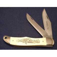 Schrade USA 261SC Scrimshaw Folding Hunter Knife - NIB Schrade USA 261SC Scrimshaw Folding Hunter Knife - NIB