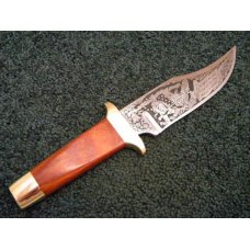 NRA Bowie Knife (Schrade Made) Wood 1776-1976 Bicentennial Aurum Etch - NIB NRA Bowie Knife (Schrade Made) Wood 1776-1976 Bicentennial Aurum Etch - NIB