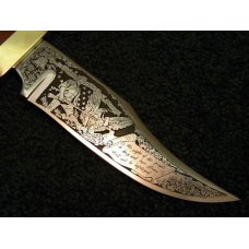 NRA Bowie Knife (Schrade Made) Wood 1776-1976 Bicentennial Aurum Etch - NIB NRA Bowie Knife (Schrade Made) Wood 1776-1976 Bicentennial Aurum Etch - NIB