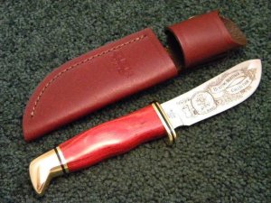 Buck 103 USA Wood Sheath Knife c.2006 Hunting Heritage Collection