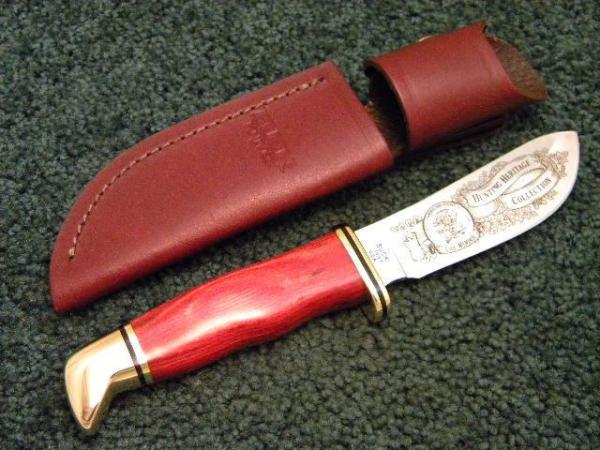 Buck 103 USA Wood Sheath Knife c.2006 Hunting Heritage Collection Buck 103 USA Wood Sheath Knife c.2006 Hunting Heritage Collection