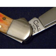 Case XX USA 1998 Dark Orange Jigged Bone 61549L SS Copperlock Knife - SFO - NIB Case XX USA 1998 Dark Orange Jigged Bone 61549L SS Copperlock Knife - SFO - NIB