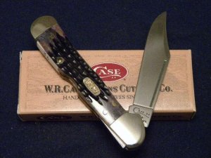 Case XX USA 1998 Purple Corn Cob Jigged Bone 61549L SS Copperlock Knife - SFO - NIB