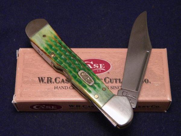 Case XX USA 1999 Lizard Skin Burnt Lite Green Bone 61549L SS Copperlock Knife - SFO - NIB Case XX USA 1999 Lizard Skin Burnt Lite Green Bone 61549L SS Copperlock Knife - SFO - NIB