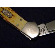 Case XX USA 1998 Snake Skin Burnt Lite Yellow Bone 61549L SS Copperlock Knife - SFO - NIB Case XX USA 1998 Snake Skin Burnt Lite Yellow Bone 61549L SS Copperlock Knife - SFO - NIB