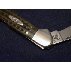 Case XX USA 2000 Pocket Worn Green Bone 61549L SS Copperlock Knife - NIB