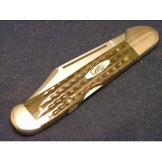 Case XX USA 2000 Pocket Worn Green Bone 61549L SS Copperlock Knife - NIB