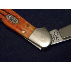 Case XX USA 1998 Pig Skin Dark Orange Bone 61549L SS Copperlock Knife - SFO - NIB Case XX USA 1998 Pig Skin Dark Orange Bone 61549L SS Copperlock Knife - SFO - NIB