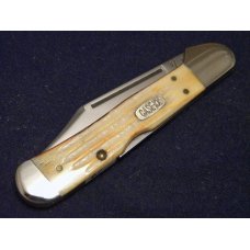 Case XX USA 1998 Burnt White Jigged Bone 61549L SS Copperlock Knife - SFO - NIB Case XX USA 1998 Burnt White Jigged Bone 61549L SS Copperlock Knife - SFO - NIB