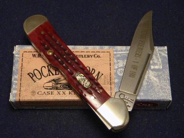 Case XX USA 1999 Pocket Worn Red Bone 61549L SS Pearl Premier Copperlock Knife - SFO - NIB Case XX USA 1999 Pocket Worn Red Bone 61549L SS Pearl Premier Copperlock Knife - SFO - NIB