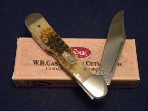 Case XX USA 1998 Butternut Rogers Bone 61549L SS Copperlock Knife - SFO - NIB