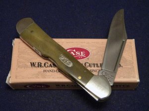 Case XX USA 1998 Smooth Green Bone 61549L SS Copperlock Knife - SFO - NIB
