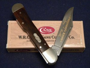 Case XX Select USA Smooth Mahogany Bone 61549L SS Copperlock Presidents Knife - NIB