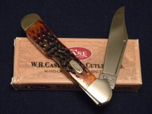 Case XX USA 1997 Brown Chestnut Bone 61549L SS Copperlock Knife - NIB