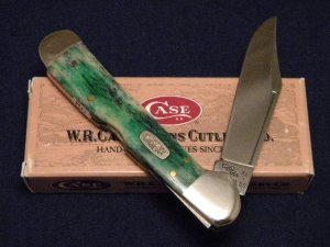 Case XX USA 1997 Smooth Green Appalossa Bone 61549L SS Copperlock Knife - SFO - NIB