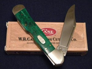 Case XX USA 1997 Smooth Green Appalossa Bone 61549L SS Copperlock Knife - SFO - NIB