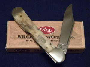 Case XX USA 1998 Smooth Brown Appalossa Bone 61549L SS Copperlock Knife - SFO - NIB