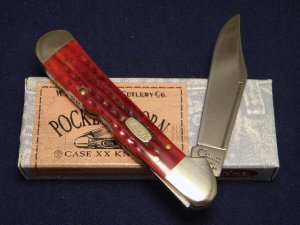 Case XX USA 1997 Pocket Worn Red Bone 61549L SS Copperlock Knife - NIB