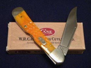 Case XX USA 1998 Jigged Persimmon Bone 61549L SS Copperlock Knife - SFO - NIB