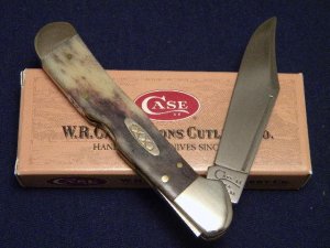 Case XX USA 1998 Smooth Purple Bone 61549L SS Copperlock Knife - SFO - NIB