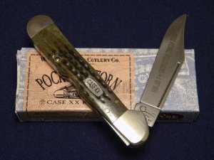 Case XX USA 1998 Pocket Worn Green Bone 61549L SS Pearl Premier Copperlock Knife - NIB