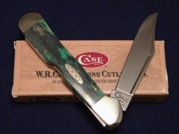 Case XX USA 1997 Smooth Green Appalossa Bone 61549L SS Copperlock Knife - SFO - NIB Case XX USA 1997 Smooth Green Appalossa Bone 61549L SS Copperlock Knife - SFO - NIB