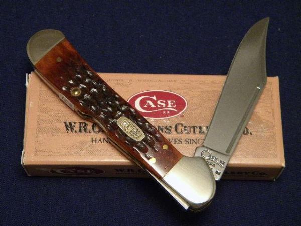 Case XX USA 1999 Brown Chestnut Bone 61549L SS Copperlock Knife 12-31-99 Shield - SFO - NIB Case XX USA 1999 Brown Chestnut Bone 61549L SS Copperlock Knife 12-31-99 Shield - SFO - NIB