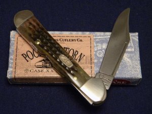 Case XX USA 1999 Pocket Worn Green Bone 61549L SS Copperlock Knife 12-31-99 Shield - SFO - NIB