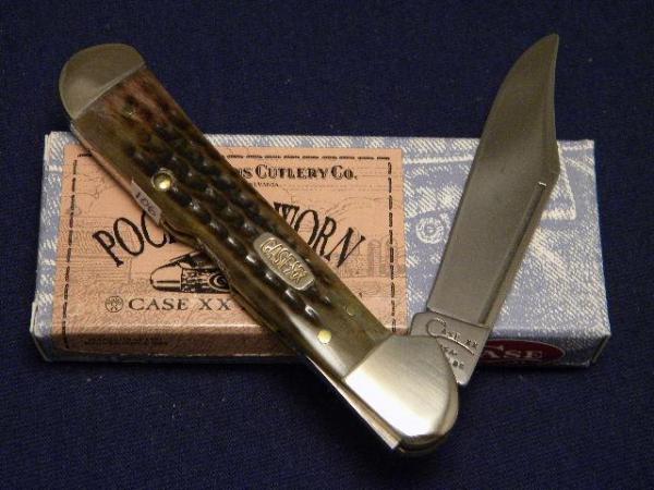 Case XX USA 1999 Pocket Worn Green Bone 61549L SS Copperlock Knife 12-31-99 Shield - SFO - NIB Case XX USA 1999 Pocket Worn Green Bone 61549L SS Copperlock Knife 12-31-99 Shield - SFO - NIB