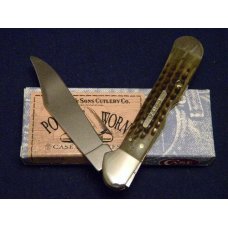 Case XX USA 1999 Pocket Worn Green Bone 61549L SS Copperlock Knife 12-31-99 Shield - SFO - NIB Case XX USA 1999 Pocket Worn Green Bone 61549L SS Copperlock Knife 12-31-99 Shield - SFO - NIB