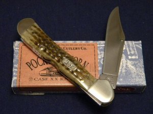 Case XX USA 2000 Pocket Worn Green Bone 61549L SS Copperlock Knife 01-01-00 Shield - SFO - NIB