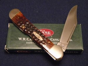 Case XX USA 2000 Brown Chestnut Bone 61549L SS Copperlock Knife - NIB