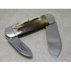 Case XX SS USA 10 Dot (1980) Appaloosa Bone 6250 NKCA Museum Founders Elephant / E Toe Knife Case XX SS USA 10 Dot (1980) Appaloosa Bone 6250 NKCA Museum Founders Elephant / E Toe Knife