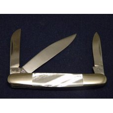 Fight'n Rooster Frank Buster Cutlery (Japan) Pearl 1980 NKCA Museum Founders Stockman Knife Fight'n Rooster Frank Buster Cutlery (Japan) Pearl 1980 NKCA Museum Founders Stockman Knife