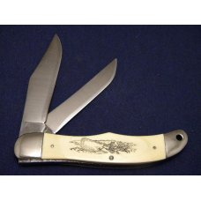 Schrade USA 260SC Scrimshaw Folding Hunter Knife - NIB Schrade USA 260SC Scrimshaw Folding Hunter Knife - NIB