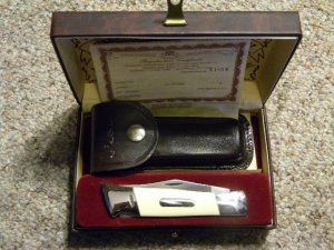 Schrade Wostenholm IXL Sheffield England Big Micarta Lockback Knife - MIB
