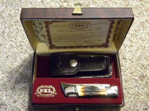 Schrade Wostenholm IXL Sheffield England Stag Lockback - MIB