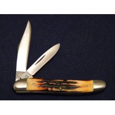 Case XX Stainless USA 3 Dot (1977) Stag 52087 SSP Blue Scroll Stockman Knife - Mint Case XX Stainless USA 3 Dot (1977) Stag 52087 SSP Blue Scroll Stockman Knife - Mint