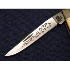 Case XX Stainless USA 5233 SSP 3 Dot (1977) Blue Sroll Stag 2 Blade Pen Knife - Mint Case XX Stainless USA 5233 SSP 3 Dot (1977) Blue Sroll Stag 2 Blade Pen Knife - Mint