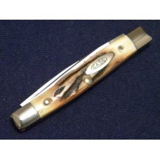 Case XX Stainless USA 5233 SSP 3 Dot (1977) Blue Sroll Stag 2 Blade Pen Knife - Mint Case XX Stainless USA 5233 SSP 3 Dot (1977) Blue Sroll Stag 2 Blade Pen Knife - Mint